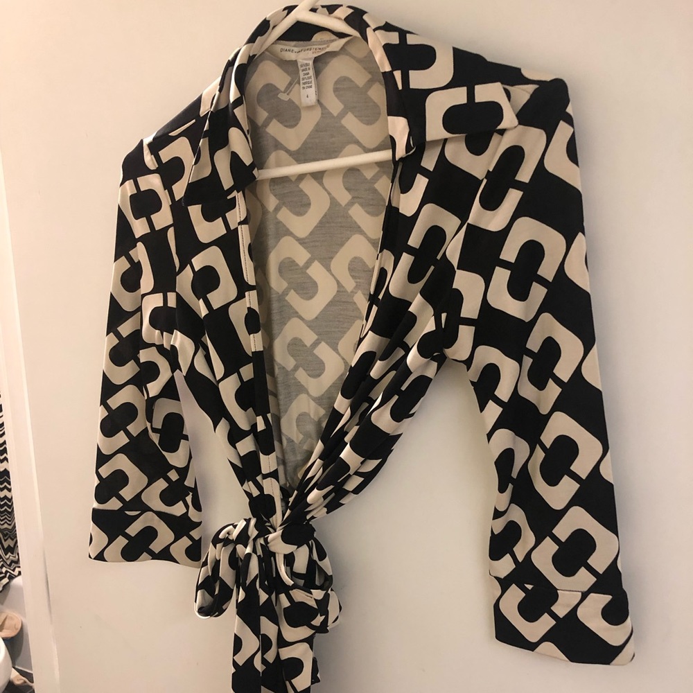 DVF Silk Wrap Blouse